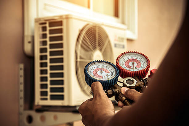 Professional Hvac technician working in West Boylston, MA